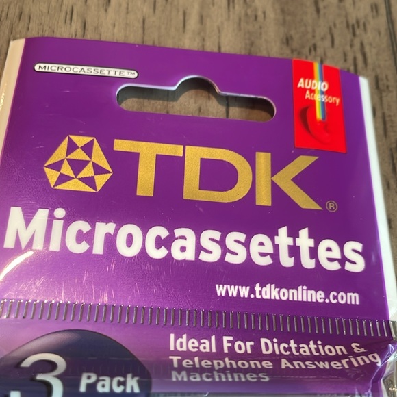 TDK 3 Pack Microcassettes MC-60 - Picture 2 of 6